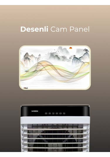 Woox 75 Lt Su Kapasiteli, 280 Watt, Otomatik Salınım, Dijital Touch Panel, Portatif Hava Soğutucu