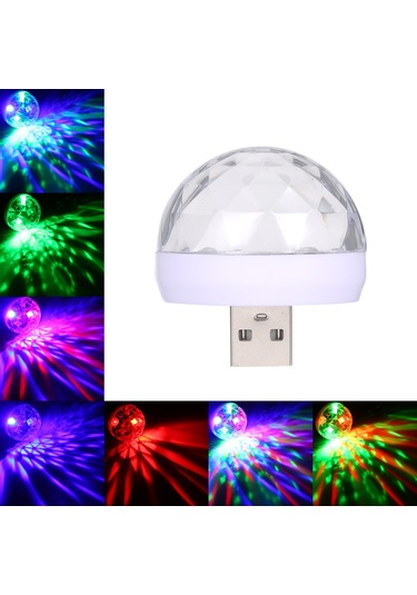 Geeksen Usb Girişli Led Neon Işık, Ses Aktifli Rgb Renkler, Mini Taşınabilir, Ev Partileri Ve Dekorasyon İçin Şeffaf