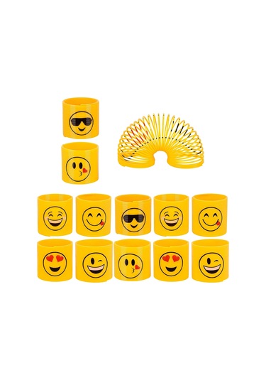 Emoji Stres Yayı Oyuncak Stres Yayı - 6 Cm Çapında - 2 Adet