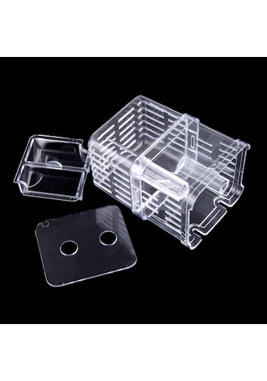 Xindoker Büyük Boy Şeffaf Balık Yavruları Koruma Kutusu - Çok Amaçlı Akvaryum İzolasyon Kutusu