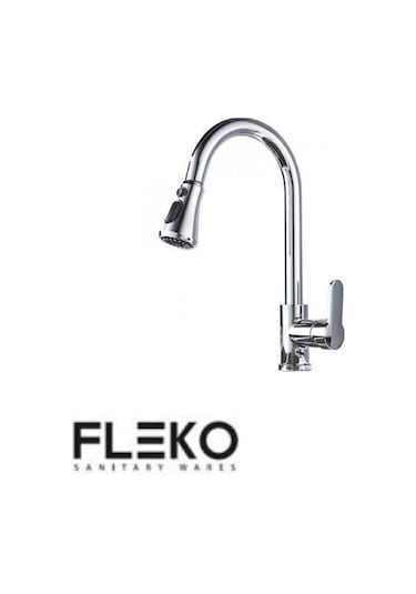 Fleko Krom Spiralli Mutfak Bataryası Spiralli Mutfak Musluğu Mutfak Dekor Krom