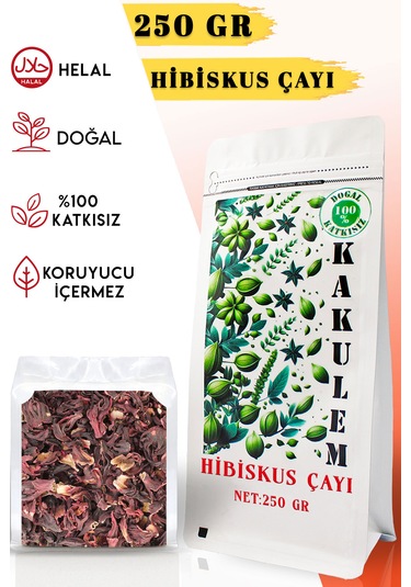 Kakulem Sertifikalı 250 Gr Doğal Kurutulmuş Hibiskus Çayı Nar Çiçeği