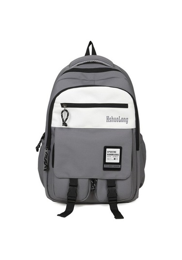 Merrigift Okul Seyahatleri Ve Günlük Kullanım Için Büyük Kapasiteli Eğlence Sırt Çantası Gri