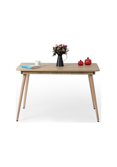 Bistro 120x77 Cm / Dikdörtgen Mutfak Masası / Mutfak Yemek Masası / Dikdörtgen Masa / Meşe