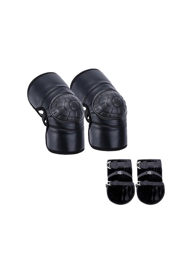 Motosiklet Diz Pedleri L Kırmızı - Siyah