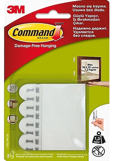 3m 17202 Command Küçük Boy Cırt Bant 3 Paket
