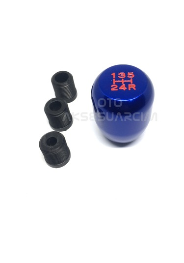 Metal Manuel Vites Topuzu Mavi Mavi