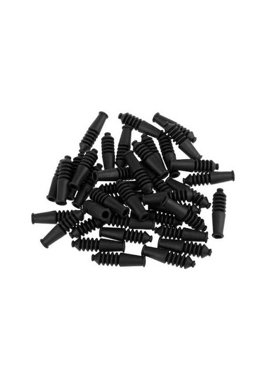 Pazly 40 Adet Kauçuk Bisiklet Fren Noddle Çizme Dişli Kablo Siyah Siyah