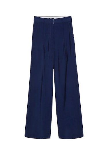 Olla Collection Palazzo Kumaş Pantolon Lacivert Lacivert