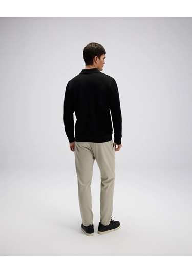 Ellesse Erkek Polo Sweatshirt Em607 Siyah