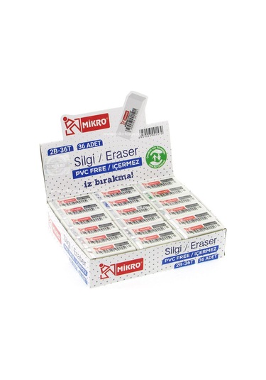 Mikro 2B-36T Silgi Mini Boy 36'Lı Paket