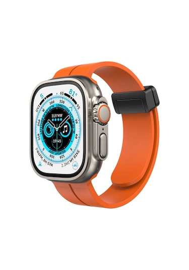 Watch 42mm Kr412 Elegance Stylısh Kordon - Turuncu
