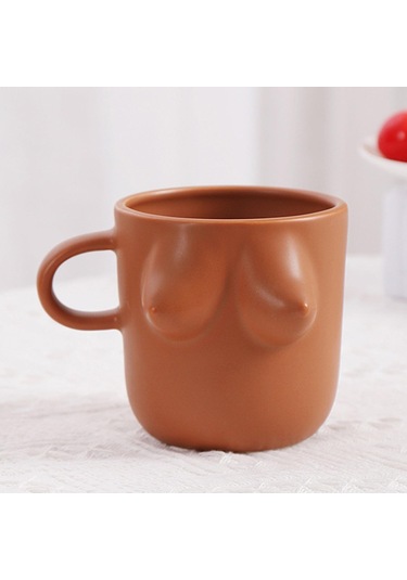 Suntek Kadın Vücut Sanatı Seramik Su Bardağı 300ml Su