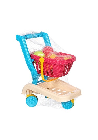 Oyuncak Sepetli Katlanır Market Arabası Kutulu By-647