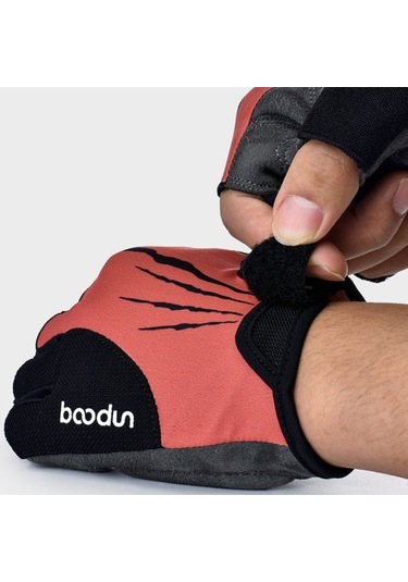 Pazly Şok Emici Dolgulu Kaymaz Bisiklet Eldivenleri - Yarım Parmak Spor Eldivenleri Ağır