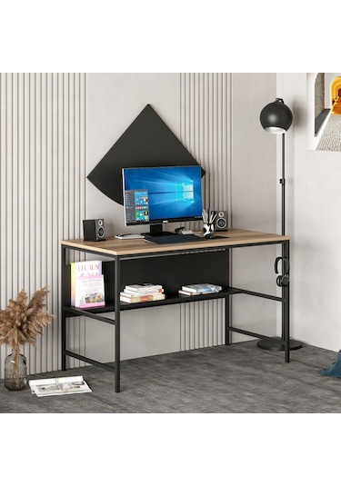 Minarmobilya Minar Greta Çalışma Masası Modül1 - Dore/Siyah