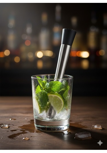 Premium Metal Kokteyl Ezici Bar Tokmağı Renkli