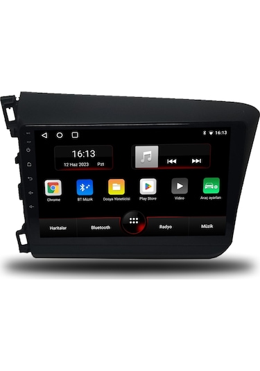 Honda Civic Fb7 2012-2016 4gb Ram 64gb Hafıza 8 Çekirdek Carplay Kamera Android Multimedya 9"