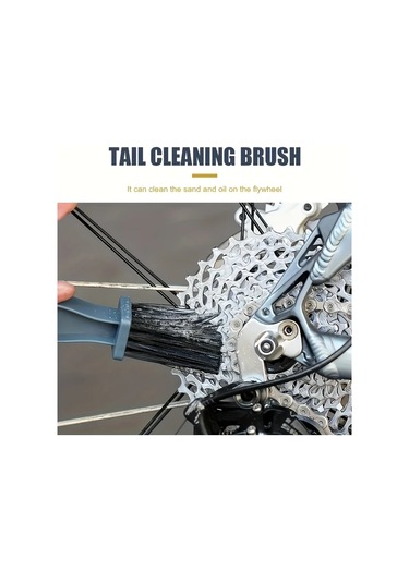 Elmpaly Gri Bisiklet Ve Motosiklet Zincir Temizleme Fırçası - Zincir Kirini Kolayca Çıkarın