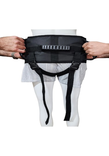 Ozclife Hasta Yürüteç Kemeri Bacak Arası Destekli Siyah Kemer
