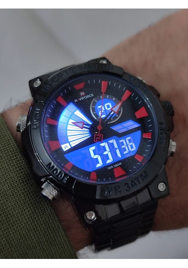 Naviforce Erkek Kol Saati Çift Kordonlu Dijital & Analog 2102