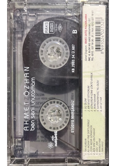 Plak Değildir Kaset Tir Kaset Ahmet Özhan Ben Seni Unutamam Kas