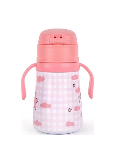 Milk&moo Çelik Küçük Çocuk Matarası Çançin 360 Ml Pembe