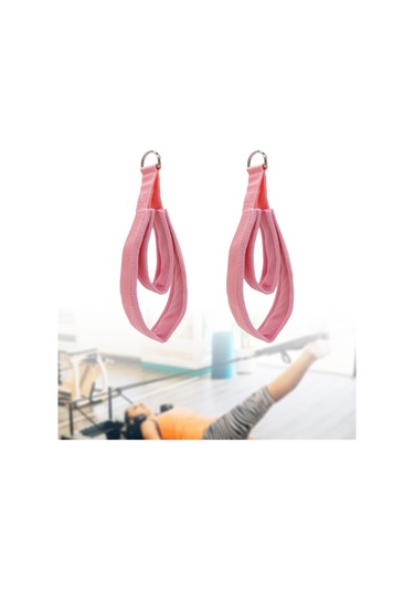 Dolıty Reformer Için 2 Pilates Çift Döngü Askısı Pembe Pembe
