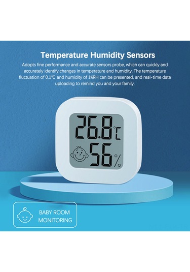 Xindoker Akıllı Tuya Bt Sıcaklık Ve Nem Sensörü: Uzaktan İzleme Ve 3 Gösterge Modu