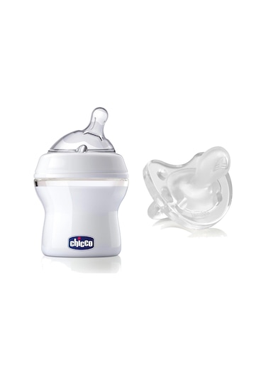 Chicco Natural Feeling Biberon 150 Ml + Physio Soft Silikon  Emzik Pembe
