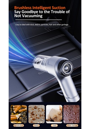 Reedark Kablosuz 11000pa Güçlü Emişli 4'ü 1 Arada Araç Ve Ev Temizliği İçin Taşınabilir Mini Elektrikli Süpürge Reedark Kablosuz 11000pa Güçlü Emişli 4'ü 1 Arada Araç Ve Ev Temizliği İçin Taşınabilir Mini Elektrikli Süpürge