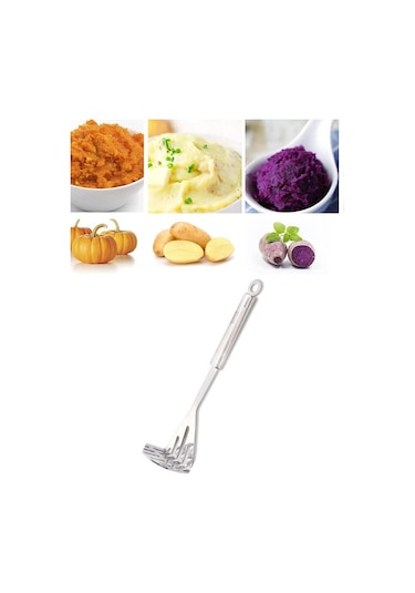 Patates Ezici Paslanmaz Çelik Asma Delikli 28 Cm