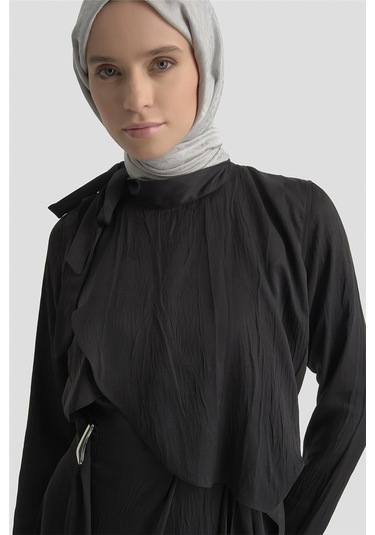 Armine Elbise 25kd1912 Siyah Siyah