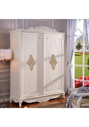 Pazly Avrupa Tarzı Ahşap Oyma Aplike Kapı Dolap Dekorasyonu 40x20cm Ahşap