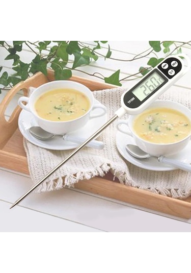 Sıvı. Gıda. Et. Su. Dijital Mutfak Termometresi - Sıcaklık Ölçer