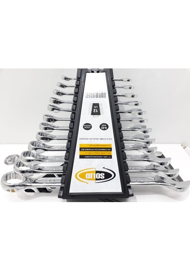 Solid Düz Yıldız Anahtar Takımı 12'Li