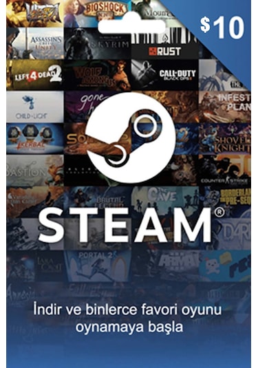 10 USD Steam Cüzdan Kodu 10 USD Steam Wallet Kod