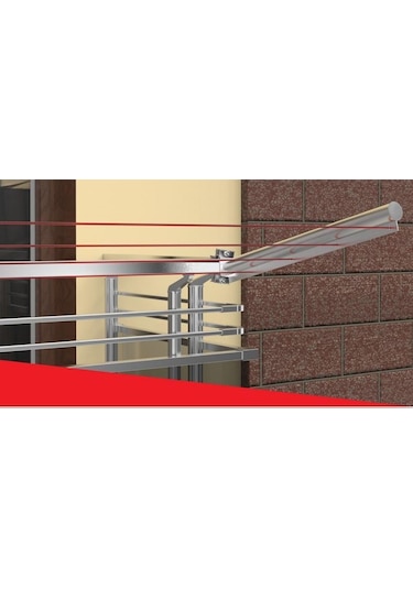 Koral Kare Profil Için Çamaşır Askılığı Gümüş