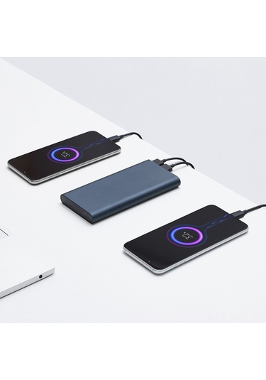 Symbee Xiaomi Plm13zm 10000mah Hızlı Şarj 18w Taşınabilir Şarj Cihazı, Alüminyum Kasa, Çoklu Cihaz Desteği, Siyah Siyah