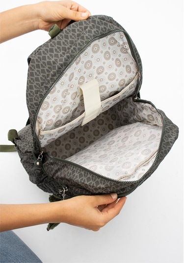 Ultra Hafif Çok Cepli Su Geçirmez Sırt Çantası Unisex Desenli Haki Yeşili Model: 571-1b - Haki