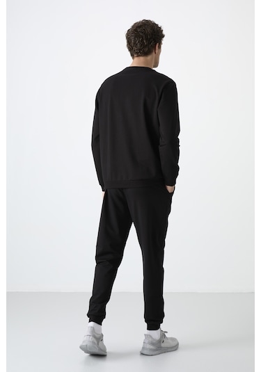 Tommy Life Keith Siyah Basic Erkek Eşofman Takım - 85231 Siyah