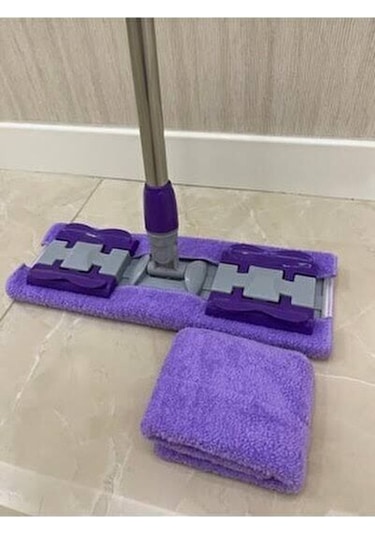 Toysnet Mor Teleskopik Mandallı Mikrofiber Sihirli Mop Yüzey Temizleyici