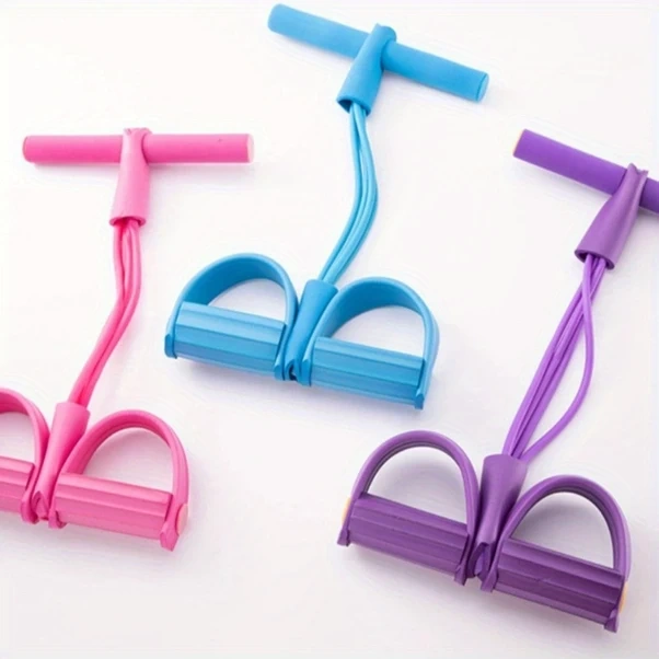 Meridiangoods Mor Direnç Lastiği Tüm Vücut Antrenmanı Karın Fitness Ve Esneklik Geliştirici Mor