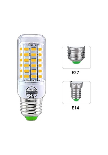 Led Mısır Lambası E27 E14 Led Ampul Smd5730 220v 24 36 56 72led Avize Mum Ev Dekorasyon Için Led Işık Ampul E14 Günışığı E14 220v 36leds