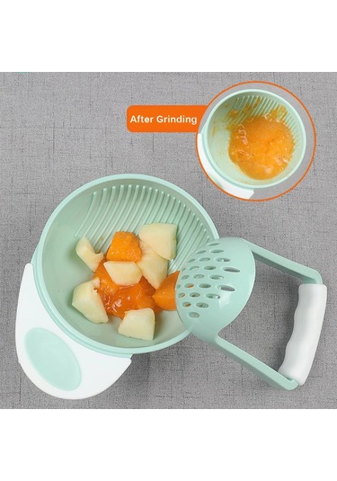 Bebek Ek Gıda Öğütme Kabı Bebek Manuel Öğütücü Çocuk Meyve