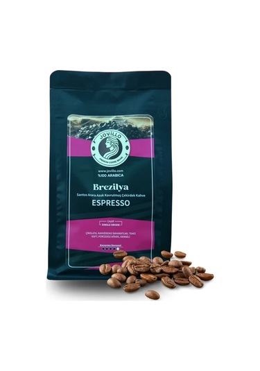 Brezilya Çekirdek Kahve Santos Arara Azul, %100 Arabica, Espresso Için Özel Kavrulmuş 250g Çekirdek Kahve