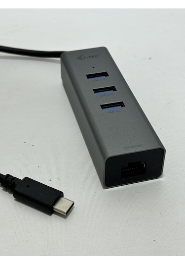İ-tec Type-c Metal Hub 3 Port + Gigabit Ethernet Adaptör