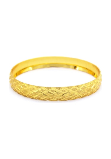 Altın Kaplama Baklava Model Bilezik 0.8 Cm Blz-3050 Altın