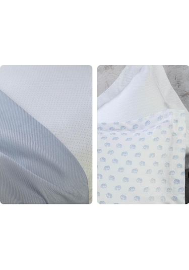 Çift Kişilik Oliver Blue Bambu Pike Seti Mavi