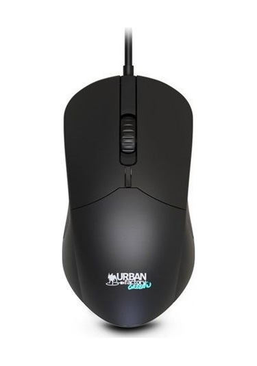Çevre Dostu Kablolu Fare - Urban Factory - Gwm01uf - Siyah - 3 Düğme - 800 Dpi